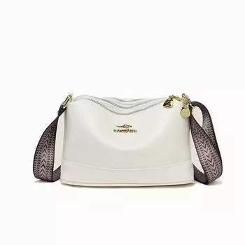 Новая женская сумка через плечо, роскошные брендовые дизайнерские женские сумки через плечо, большая вместимость, мягкая кожаная сумка-мессенджер для девочек