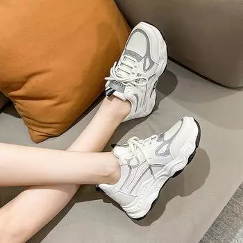 Новые женские кроссовки на платформе Dad Shoes Live Broadcast Same Casual Soft Bottom Womens Casual Shoes Trendy Womens Shoes 35