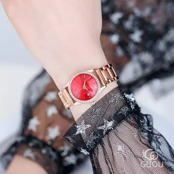 Новые женские часы Diamond Fashion Temperament стальной браслет часы водонепроницаемые кварцевые часы