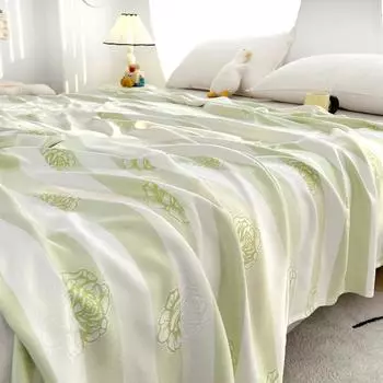 New Yarn-dyed Jacquard Bamboo Fiber Soft Mat Bamboo Fiber Blanket Comfortable Soft Skin Cover Blanket Cool 150x200 180x200 100x150cm 1pcs