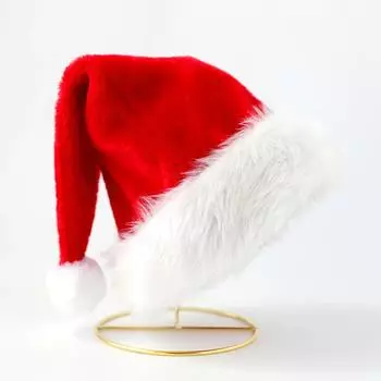 New Year 2024 Plush Christmas Hat Adults Kids Christmas Decorations For Home Xmas Santa Claus Gift Warm Winter Caps Navidad Noel
