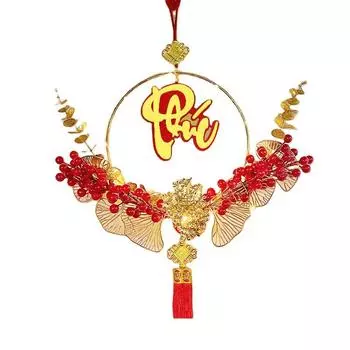 New Year Blessing Door Hanging Decorative Garland Pendant Door Vietnamese Spring Festival Decoration Into The House Layout 3