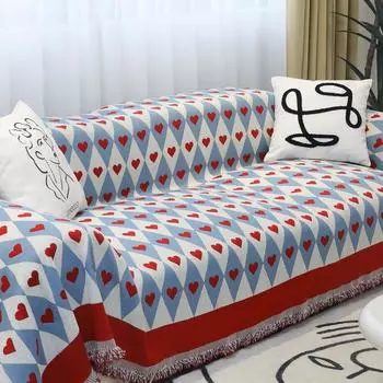 New Year Chenille Sofa Towel, Universal All-inclusive Sofa Cushion, Dust-proof Sofa Cover, Ins Sofa Cover 180*130cm