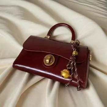 Новогодняя рождественская маленькая квадратная сумка женская сумочка красная свадебная сумка сумка через плечо красный