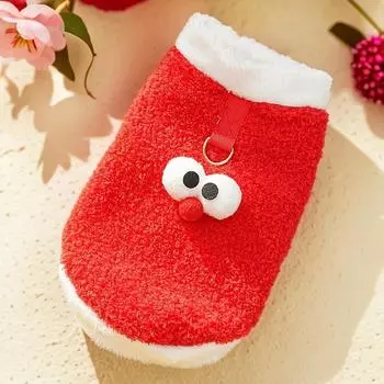 New Year s Thickened Kitten Hairless Cat Pet Clothes Autumn and Winter Medium and Large Dog Supplies Corgi Cat Clothing Dog XS (bust 30cm 1-1.5kg pet)