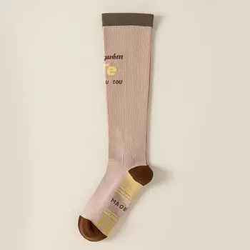 New Yoga Sports Compression Stockings Professional Fitness Running Skipping Rope Muscle Energy Compression Socks Long Tube Skinny Leg Calf Socks Khakis