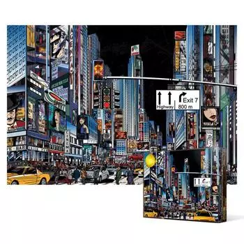 New York Night - 1000 Piece Jigsaw Puzzle, popular Korean puzzle