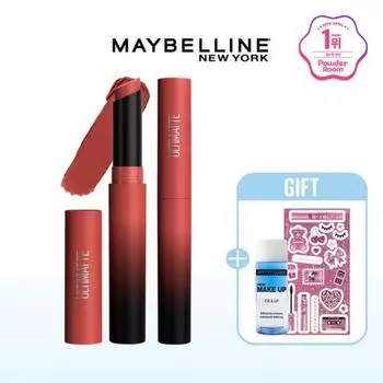 New York Ultimate Lipstick 1+1+Remover 20ml+Retro Sticker, 199 Cherry Red, 199 Cherry Red