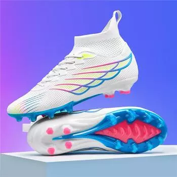 New youth football shoes outdoor spikes high-top game shoes grass large size sports training shoes men 32
