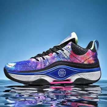 New youth student fashion spring and autumn high-top sports shoes, men s and women s middle-aged and older children s mesh trendy basketball shoes 36