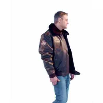 Новая молодежная повседневная коричневая кожаная куртка на молнии с капюшоном на весну и осень S