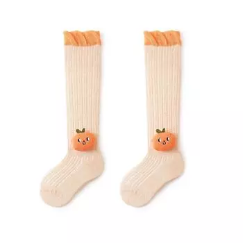 Newborn Baby Socks Summer Over-the-knee Stockings Cartoon Fruit Mesh Thin Anti-mosquito Socks Baby Accessories S(0-1Y)