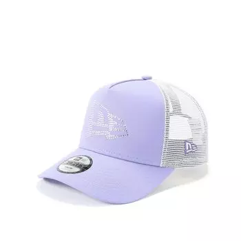 Newera Детская сетчатая кепка Молодежная 9FORTY Trucker 14665994 NER33K1806 Лавандовый Стразы Флаг Логотип ONSPOTZ Изготовленная на заказ кепка для девочек Kyu Forty A Frame 940 лавандовый