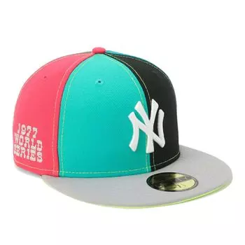 Newera кепка newera 59FIFTY 14693452 NER36C5756 MLB New York Yankees NY mix зеленая БОКОВАЯ НАШИВКА ПОД КОЗЫРЬКОМ ONSPOTZ изготовленная на заказ кепка Gokyu Fifty 5950 сторона