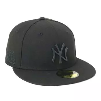Newera newera кепка 59FIFTY 14536023 NER35C7501 MLB New York Yankees NY черный черный черный МЕТАЛЛИЧЕСКИЙ ЛОГОТИП НАШИВКА СБОКУ ONSPOTZ изготовленная на заказ кепка Gokyu Fifty 5950