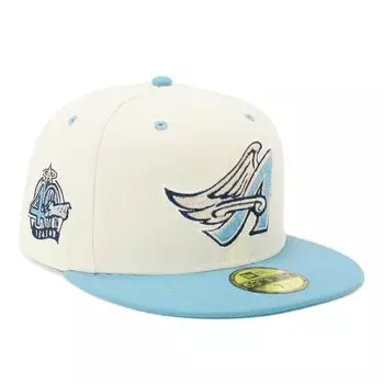 Newera newera кепка 59FIFTY 14666284 NER35C0322 MLB Los Angeles Angels LAA синяя белая белая боковая нашивка ONSPOTZ изготовленная на заказ кепка Gokyu Fifty 5950 сторона