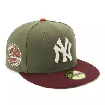 Newera newera кепка 59FIFTY 14676983 NER35C7956 MLB New York Yankees NY New Olive Green 7 SIDE PATCH UNDER VISOR ONSPOTZ Изготовленная на заказ кепка Gokyu Fifty