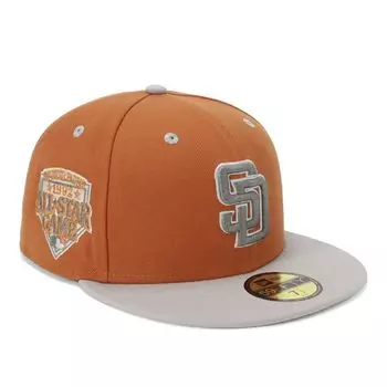 Newera newera кепка 59FIFTY 70923140 NER36C1427 MLB San Diego Padres SD Last Orange 7 SIDE PATCH UNDER VISOR SNEAKERS ONSPOTZ Custom Made Hat Gokyu
