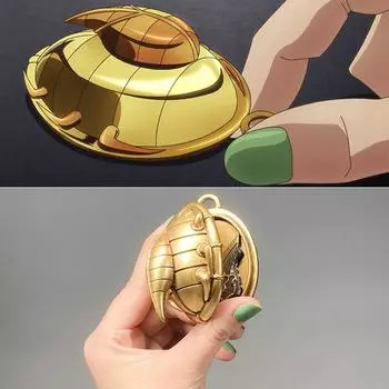 Невероятные приключения Джоджо, камень, океан, амулет Джолин Куджо, косплей, аниме, Джотаро Куджо, фрагмент золотой стрелы, орнамент, подвески 6.6cm stone pendant