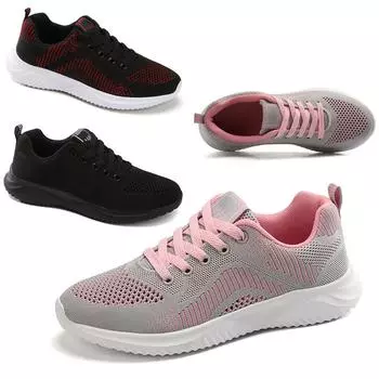 Newest Breathable Shoes Light Flying Knitting Shoes Women Casual Sports Women S Sneakerstide Shoes Net Red Shoes Zapatillas Mujer 36