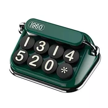 Новейший креативный парковочный номер телефона автомобиля ретро-пишущая машинка скрытая временная автоматическая остановка прямая замена автомобильные аксессуары красный