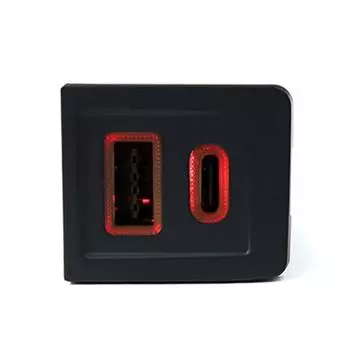 Newest DC12V-24V Car Dual USB PD+QC3.0 Charger Adapter Socket For Multivan T5 2003-2015 Replacement Car Accessories CHINA