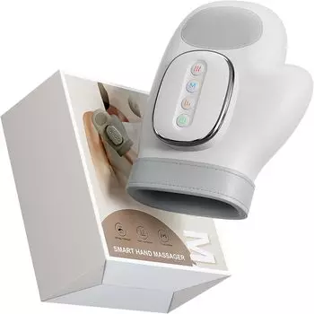 Newest Portable Electric Hand Massager with Heat Airbag Compression Cordless Glove Massage Fingers Palm Full Wrapped Relaxation