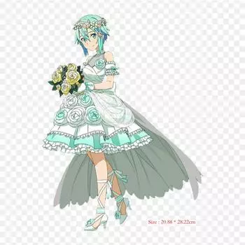 Невеста Sinon Sinon Kirito, железные нашивки для одежды, наклейки с аппликациями на одежду, термочувствительная нашивка на заказ