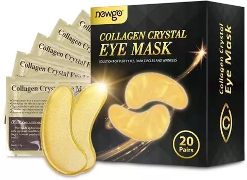 NEWGO Golden Glow Eye Увлажняющий патч для кожи вокруг глаз 20, уход, маска, части, унисекс,