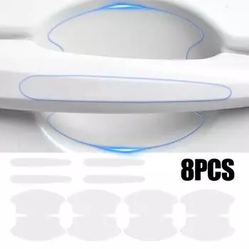 Невидимая дверная чаша автомобиля, защитная наклейка, защита от столкновений, устойчивая к царапинам, прозрачные полоски, наклейки, автомобильные наклейки