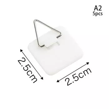 Невидимая липкая стойка для досок, вертикальная стойка для досок, портативный крючок для украшения дома 2.5*2.5cm