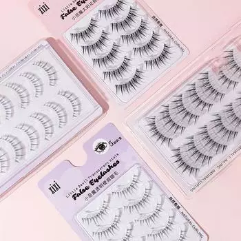 Невидимая полоса комиксов ресницы чисто ручной работы цельные накладные ресницы для женщин 01