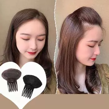 Невидимая пушистая губчатая заколка для волос Передняя линия волос Объемная основа Заколки для волос Пучок Инструмент для укладки волос Женская шпилька для волос чёрный