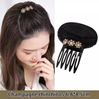 Невидимая пушистая губка для волос, заколка для волос, объем у линии роста волос спереди, основа-подушечка для объема, пучок для волос, укладка волос, заколка для волос