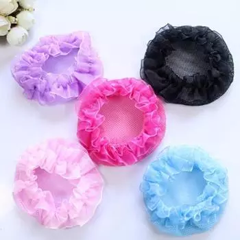 Невидимая сетка для волос с сетчатым карманом Детская повязка на голову Головной убор для волос чёрный