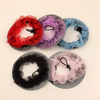 Невидимая сетка для волос, сетчатый карман, бесшовная повязка на голову для девочек, головные уборы для балета и танцев, пучок для волос, головной убор, аксессуары для волос, головной убор фиолетовый