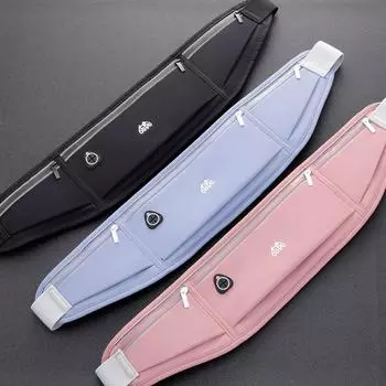 Невидимая спортивная поясная сумка легкая женская сумка для бега с карманом для телефона для бега и фитнеса розовый