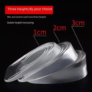 Невидимые амортизирующие силиконовые вставки на пятке: Нескользящие, моющиеся, унисекс, половинного размера.