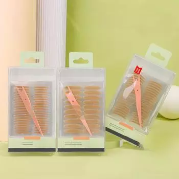 Невидимые двойные наклейки для век Lafa Mesh Lace, матовые натуральные, оливковые, 100 пар, 3 стиля - LS-18926