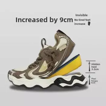Невидимые мужские кроссовки, увеличивающие рост: Весенняя мода 2025 года: повседневная спортивная обувь 39