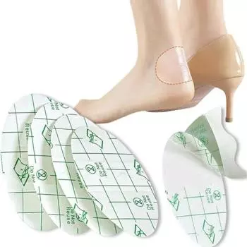 Невидимые накладки на пятки, противоизносные наклейки, водонепроницаемая полиэтиленовая пленка, защитные накладки на пятки, прозрачные наклейки на каблуки для высоких каблуков, защита для ног от пота A 20PCS