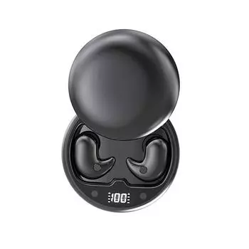 Мини-невидимые наушники для сна, беспроводные наушники Bluetooth 5.3, стереогарнитуры с шумоподавлением, водонепроницаемые спортивные наушники хаки