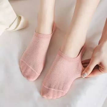 Невидимые носки с низким вырезом до щиколотки, тонкие женские носки, удобные короткие носки