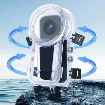 Невидимый чехол для дайвинга Insta360 X4 / X3 Водонепроницаемый чехол для корпуса Аксессуары Защита от царапин Подводный 50M Dive Shell