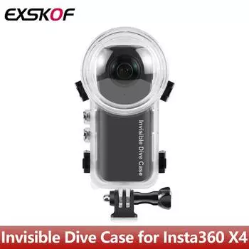 Невидимый дайвинг-бокс 50 м/164 фута водонепроницаемый защитный корпус для подводного погружения для Insta360 X4 для Insta 360 X4 аксессуары Diving & Snorkeling