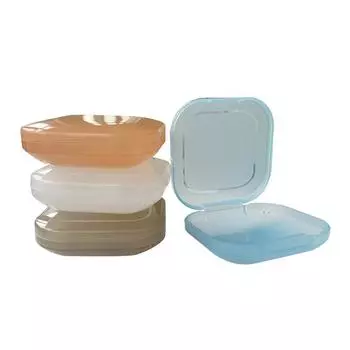 Невидимый держатель для брекетов, переносной ящик для хранения ортодонтических приспособлений, прозрачный футляр для брекетов серый