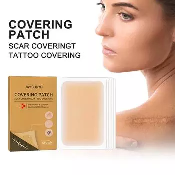 Невидимый для кожи корректирующий пластырь, водонепроницаемый, устойчивый к поту, ультратонкий консилерный пластырь, закрывающая ленту, дышащая настоящая кожа, шрамы, темные пятна, родимые пятна(6 патчей) жёлтый
