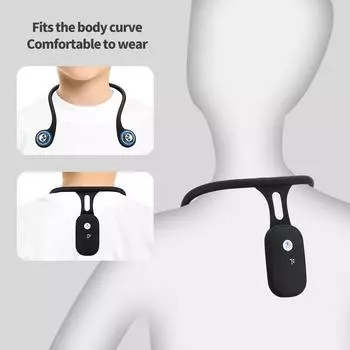 Невидимый корректор осанки Smart Posture Support для спины, коррекция осанки для плеч, коррекция осанки для позвоночника, корректор осанки Health Fixer Tape чёрный