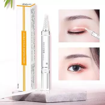 Невидимый крем для укладки двойного века Натуральный стереоскопический артефакт для больших глаз Не оставляющий следов пластырь для двойного века Стойкий макияж для женщин