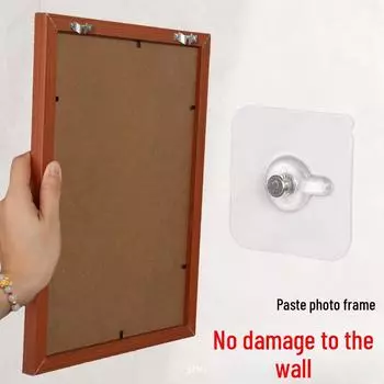 Невидимый крючок для картин и свадебных фотографий - прочный клей, не нужны гвозди или следы. Идеально подходит для подвешивания фоторамок. 6x6 Thick